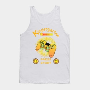 Kindergarten Press Start - Game Controller White Tank Top